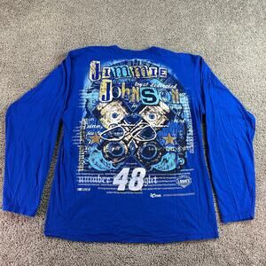 Jimmie Johnson NASCAR Shirt Mens XL Big Print Lowes Racing Long Sleeve Chase